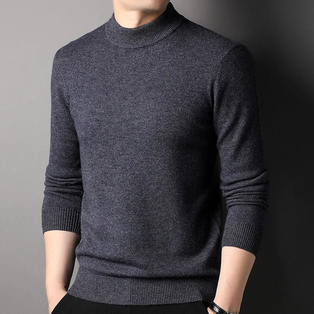 Ekstra Tykk Ullgenser til Herre – 450g Vintage Vintergenser i Cashmere-miks