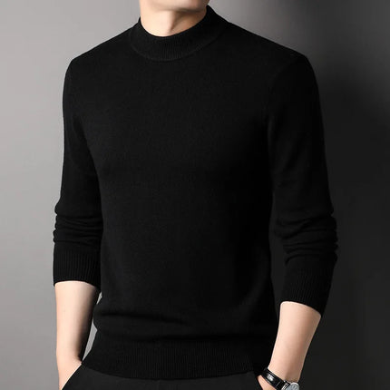 Ekstra Tykk Ullgenser til Herre – 450g Vintage Vintergenser i Cashmere-miks