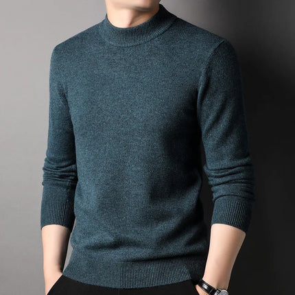 Ekstra Tykk Ullgenser til Herre – 450g Vintage Vintergenser i Cashmere-miks