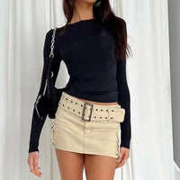 Kortermet Slim Fit Crop Topp – Basic & Trendy T-skjorte for Dame