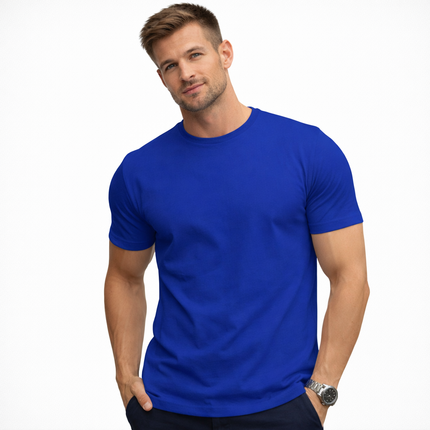 Oversized T-skjorte for Herre – Streetwear i Bomull med Print, Kort Erm og Løs Passform