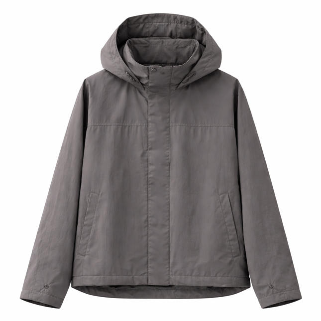 Vanntett Vindjakke for Dame – Lett Jakke med Hette & Høy Krage | Perfekt til Friluft & Hverdag