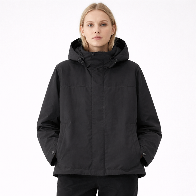 Vanntett Vindjakke for Dame – Lett Jakke med Hette & Høy Krage | Perfekt til Friluft & Hverdag