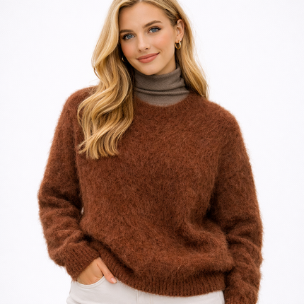 Alpakka Genser for Dame – Myk, Løs og Varm Strikkegenser | Høst & Vinter 2025