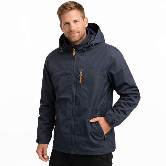 Vanntett Vindjakke for Menn – Taktisk Outdoor Jakke med Hette | Lett, Pustende & Slitesterk Friluftsjakke (S–5XL)