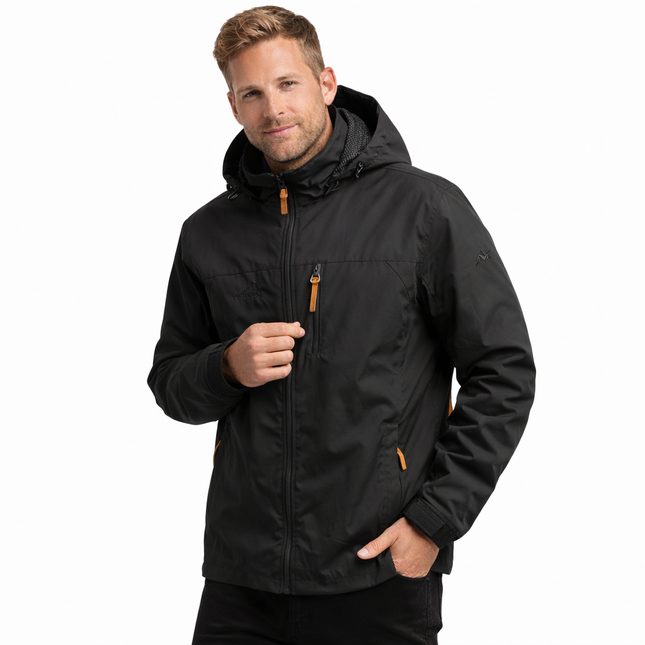 Vanntett Vindjakke for Menn – Taktisk Outdoor Jakke med Hette | Lett, Pustende & Slitesterk Friluftsjakke (S–5XL)