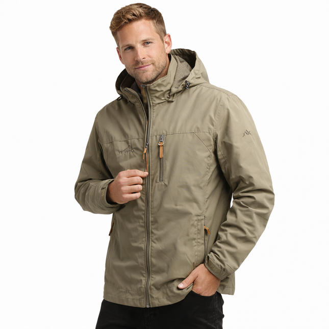 Vanntett Vindjakke for Menn – Taktisk Outdoor Jakke med Hette | Lett, Pustende & Slitesterk Friluftsjakke (S–5XL)