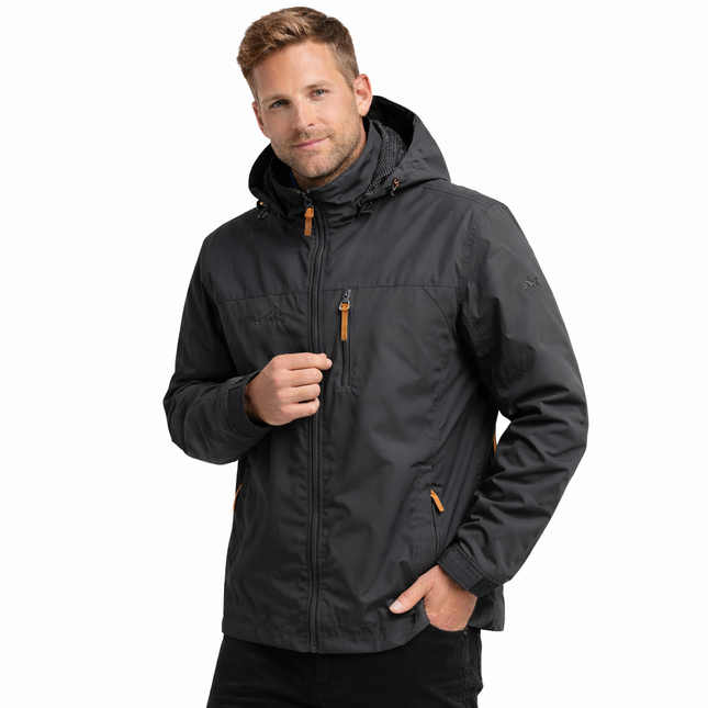 Vanntett Vindjakke for Menn – Taktisk Outdoor Jakke med Hette | Lett, Pustende & Slitesterk Friluftsjakke (S–5XL)