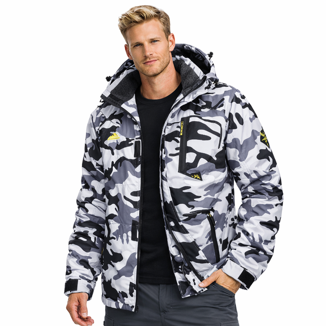 Herre Skijakke – Vanntett & Varm Parkas med Hette | Tykk Vinterjakke til Snø & Kulde