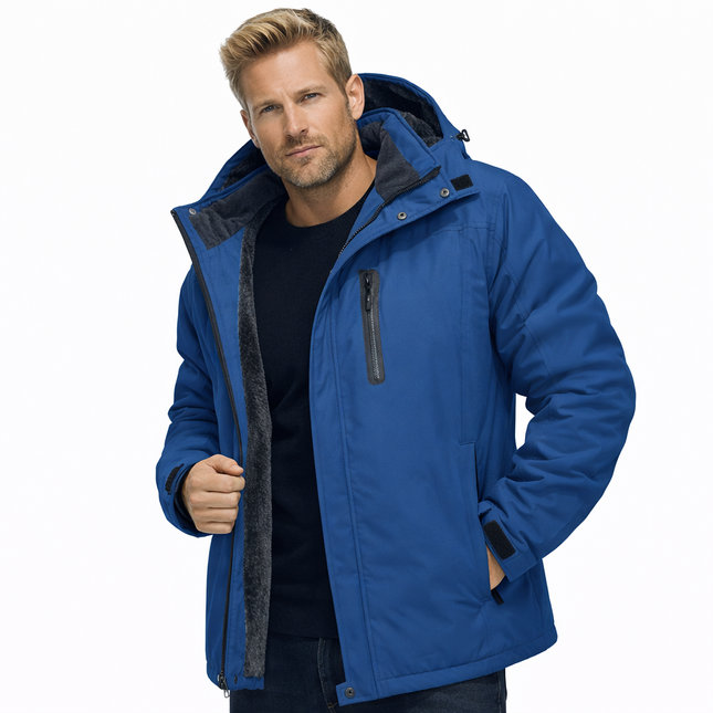 Herre Vinterjakke – Tykk Fleece & Vanntett Softshell | Skijakke & Vindjakke til Friluft & Hverdag