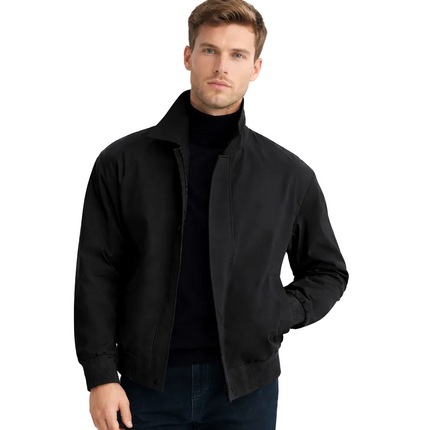 Herre Bomberjakke 2024 – Kort Jakke i Maillard-stil | Koreansk Fashion med Jakkeslag