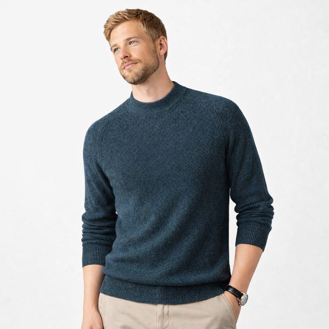 Luksuriøs Ullgenser for Herre – Vintergenser med Lange Ermer i Strikket Design (2024)