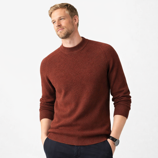 Luksuriøs Ullgenser for Herre – Vintergenser med Lange Ermer i Strikket Design (2024)