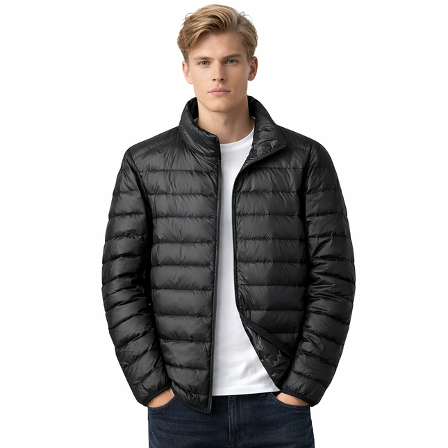 Ultralet Dunjakke for Herre – Vanntett & Vindtett Jakke med 90% Hvit Andedun | Perfekt til Høst og Vinter