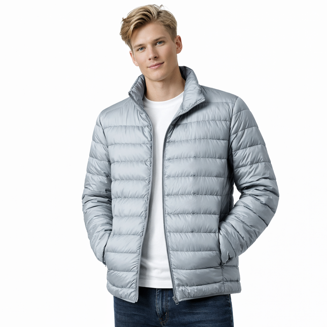 Ultralet Dunjakke for Herre – Vanntett & Vindtett Jakke med 90% Hvit Andedun | Perfekt til Høst og Vinter