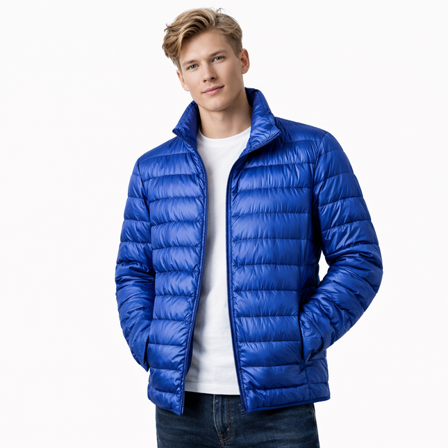 Ultralet Dunjakke for Herre – Vanntett & Vindtett Jakke med 90% Hvit Andedun | Perfekt til Høst og Vinter