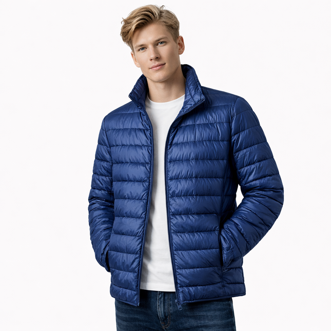 Ultralet Dunjakke for Herre – Vanntett & Vindtett Jakke med 90% Hvit Andedun | Perfekt til Høst og Vinter