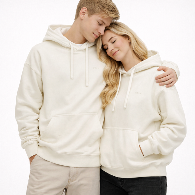 Unisex Hettegenser – Klassisk Ensfarget Hoodie | Komfortabel & Allsidig Vårstil