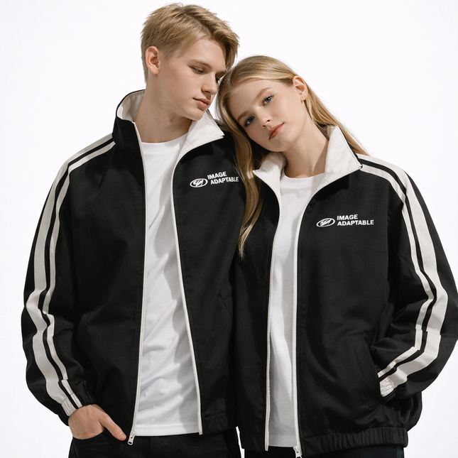 Vendbar Jakke for Par – Vindtett & Vannavvisende Ytterjakke | Unisex Outdoor Jakke med Lange Ermer