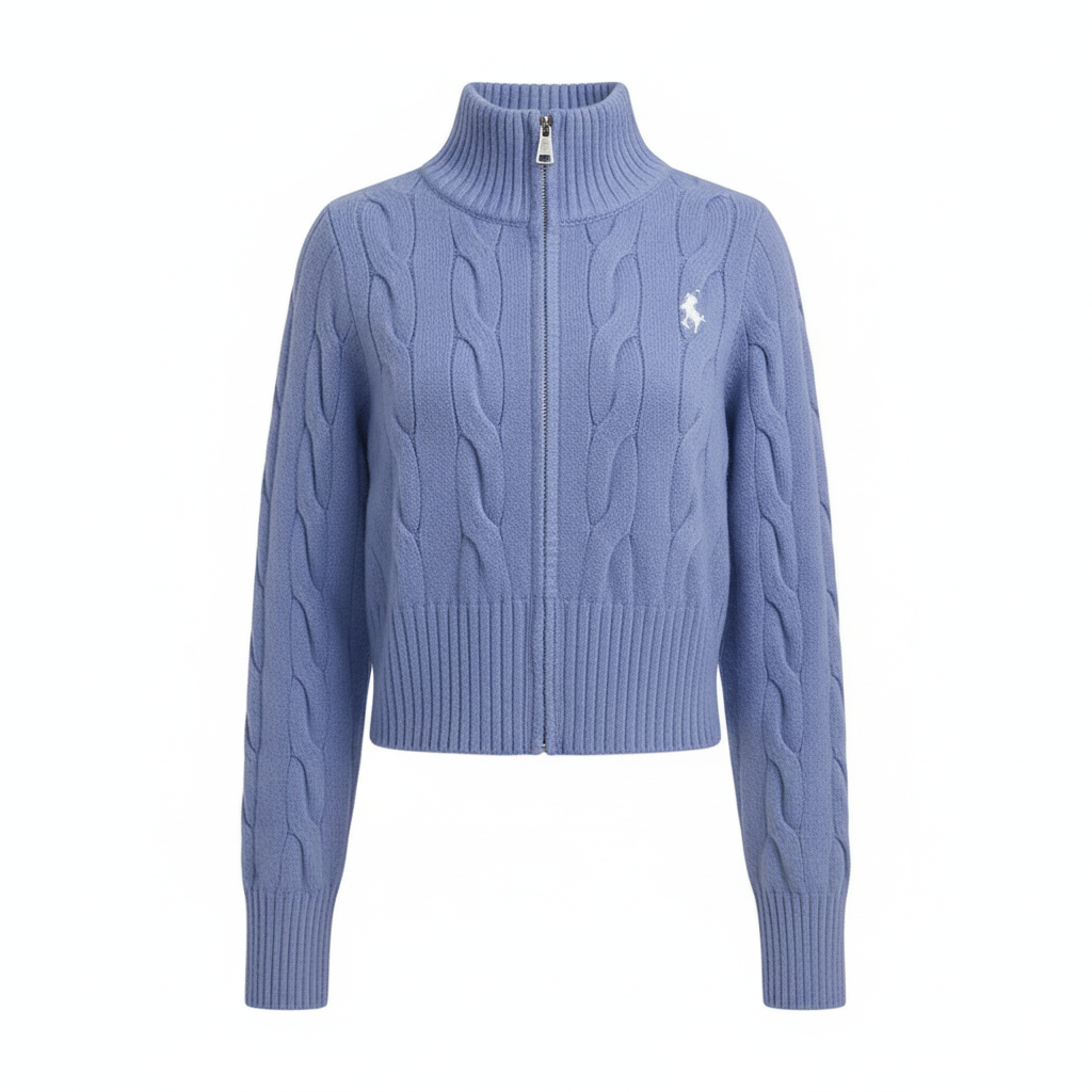 Løs, varm strikkecardigan – langermet jakke i myk strikk (høst/vinter)