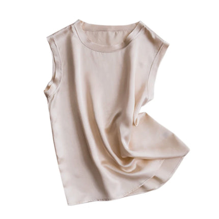 Silke Singlet til Dame – 100% Ren Silke & Elegant Satinfinish