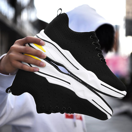 Herresko med høydeøkning | Elegante høydeforhøyende sko 6 cm – Sort og Grå
