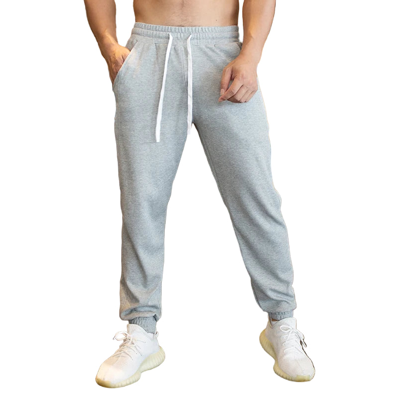 Treningsbukse for Menn – Myke Joggebukser i Bomull til Løping, Fitness og Hverdag | Komfortable Sportsbukser til Høst og Vinter
