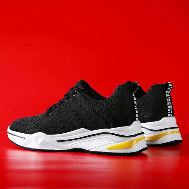 Herresko med høydeøkning | Elegante høydeforhøyende sko 6 cm – Sort og Grå
