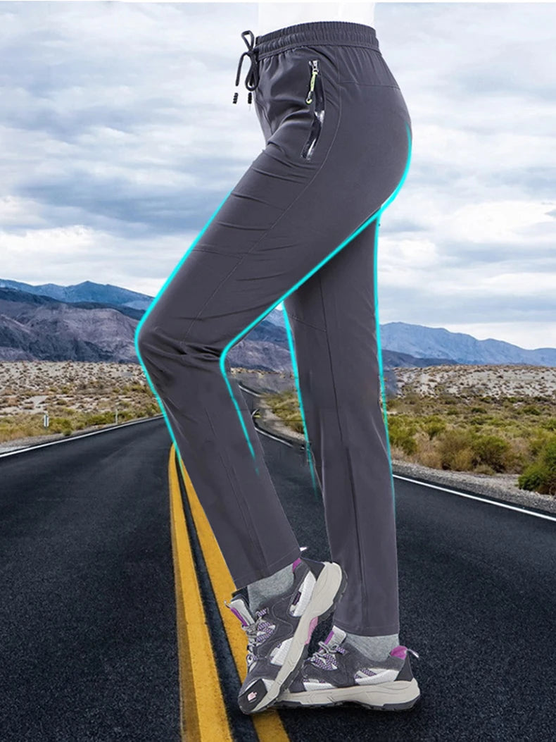 Vanntette Turbukser til Dame – Quick Dry & Outdoor Sport, Pluss-størrelser