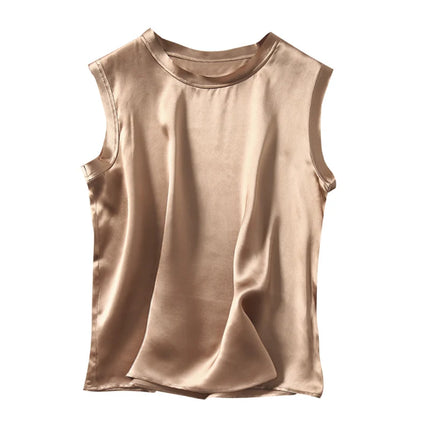 Silke Singlet til Dame – 100% Ren Silke & Elegant Satinfinish