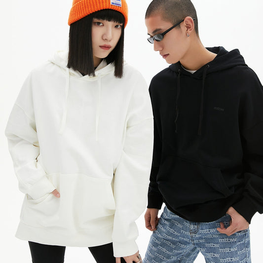 Unisex Hettegenser – Klassisk Ensfarget Hoodie | Komfortabel & Allsidig Vårstil