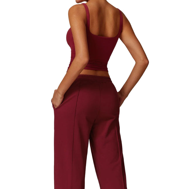 Sports-BH & Treningssinglet for Dame – Kvadratisk utringning og tettsittende passform