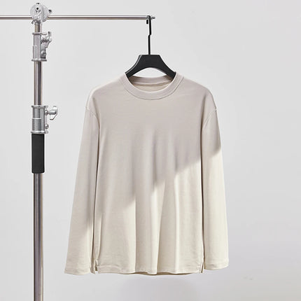 Langermet T-skjorte i 100% Bomull – Klassisk Unisex Basic for Høst og Vår | Myk, Pustende og Behagelig Passform (M–4XL)