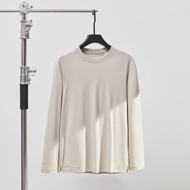 Langermet T-skjorte i 100% Bomull – Klassisk Unisex Basic for Høst og Vår | Myk, Pustende og Behagelig Passform (M–4XL)