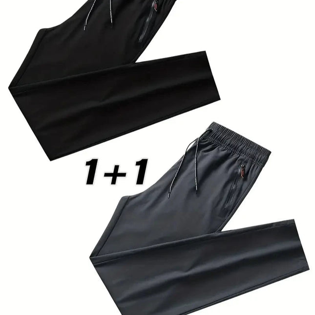 2-pk Herrebukser – Joggebukser med Strikk i Midjen, Klassisk Koreansk Stil