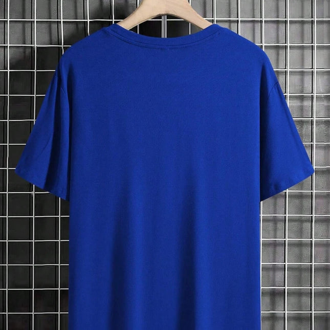 Oversized T-skjorte for Herre – Streetwear i Bomull med Print, Kort Erm og Løs Passform