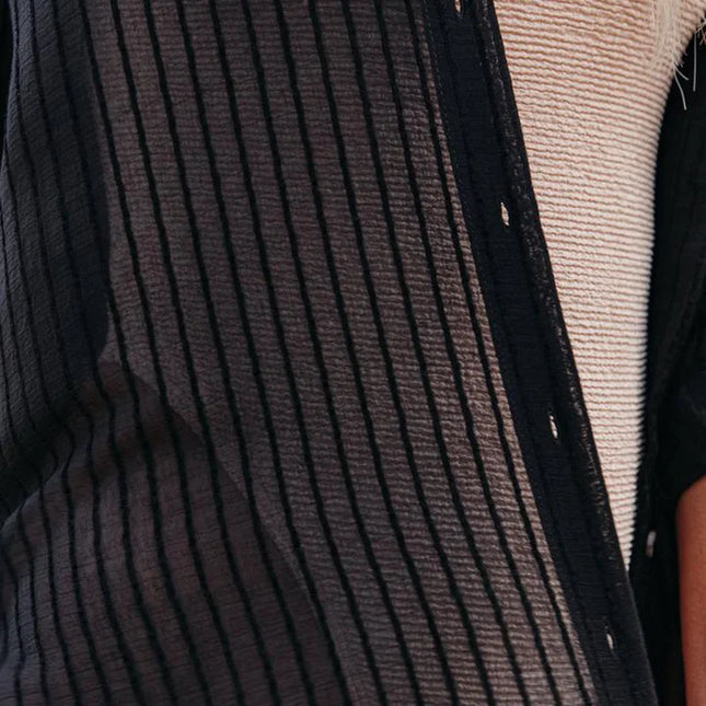 Elegant Strandkimono med Belte – Perfekt som Bikini Cover-Up