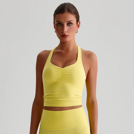 Treningssinglet med kryssrygg – Sports-BH med høy støtte og integrerte innlegg