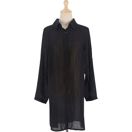 Elegant Strandkimono med Belte – Perfekt som Bikini Cover-Up