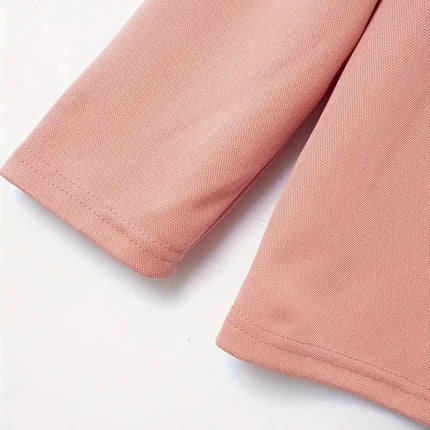 Langermet Polo for Menn – Klassisk Business-Casual Skjorte med Krage (Vår & Høst)