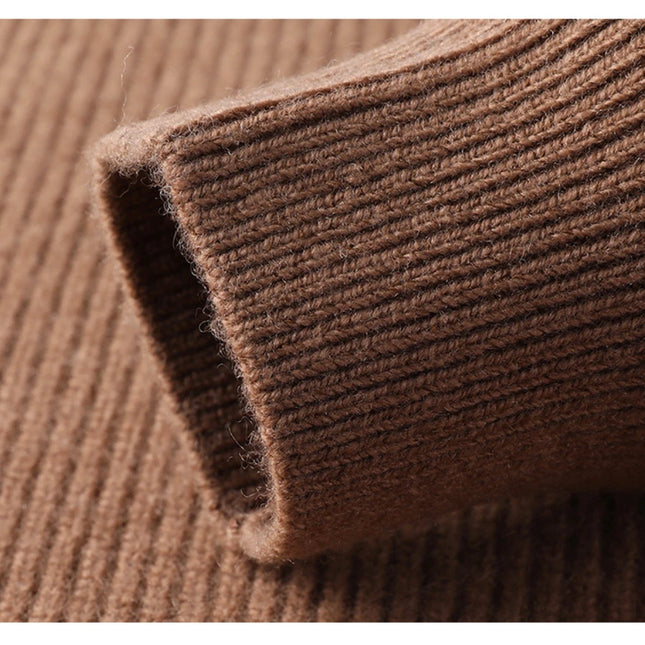 Luksuriøs Ullgenser for Herre – Vintergenser med Lange Ermer i Strikket Design (2024)