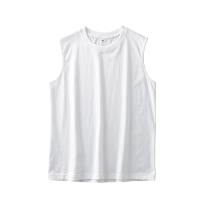 Kraftig Singlet til Herre i Bomull | 250G Ermeløs Tank Topp