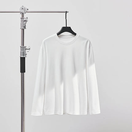 Langermet T-skjorte i 100% Bomull – Klassisk Unisex Basic for Høst og Vår | Myk, Pustende og Behagelig Passform (M–4XL)