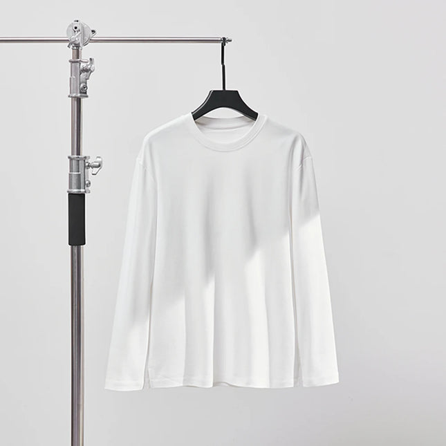 Langermet T-skjorte i 100% Bomull – Klassisk Unisex Basic for Høst og Vår | Myk, Pustende og Behagelig Passform (M–4XL)