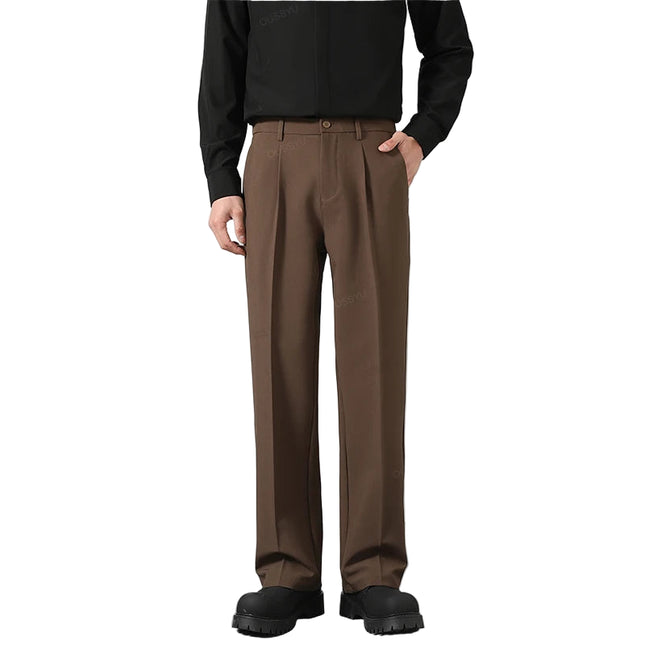 Klassiske Herrebukser – Elastisk Midje & Tidløs Passform | Business Casual Bukser i Koreansk Stil (S–4XL)