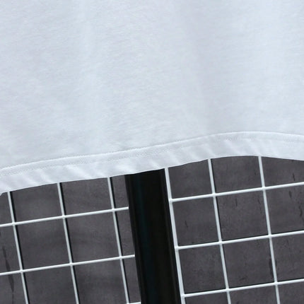 Oversized T-skjorte for Herre – Streetwear i Bomull med Print, Kort Erm og Løs Passform