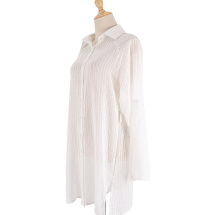 Elegant Strandkimono med Belte – Perfekt som Bikini Cover-Up