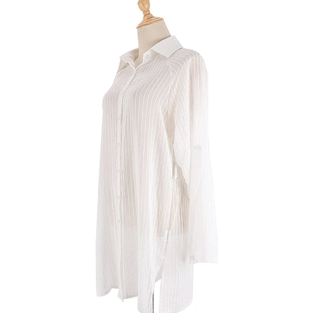 Elegant Strandkimono med Belte – Perfekt som Bikini Cover-Up