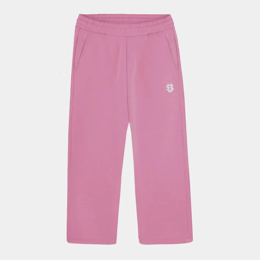 Y2K Joggebukse – Grå Brodert Streetwear | Unisex Retro Hip Hop Sweatpants