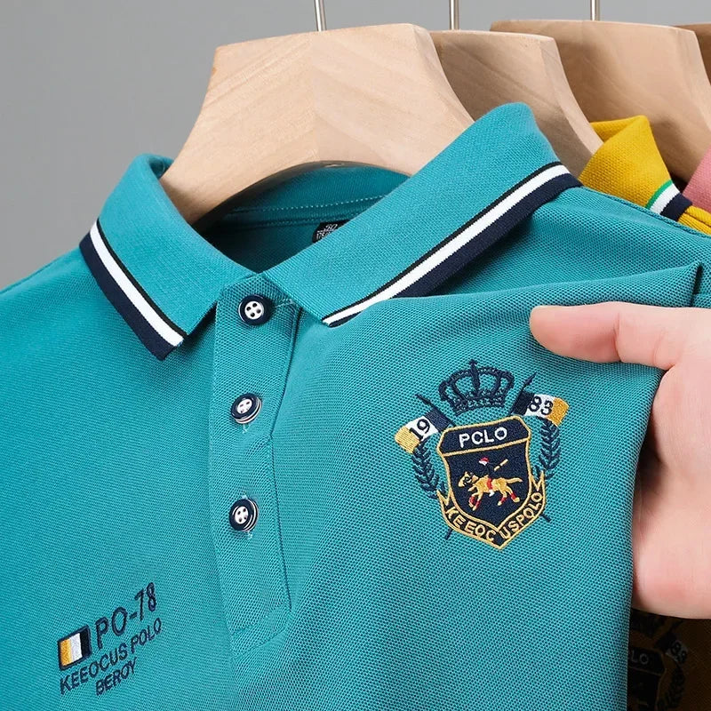 Sommerpolo for Herre – Kortermet, Pustende & Lett Ice Silk